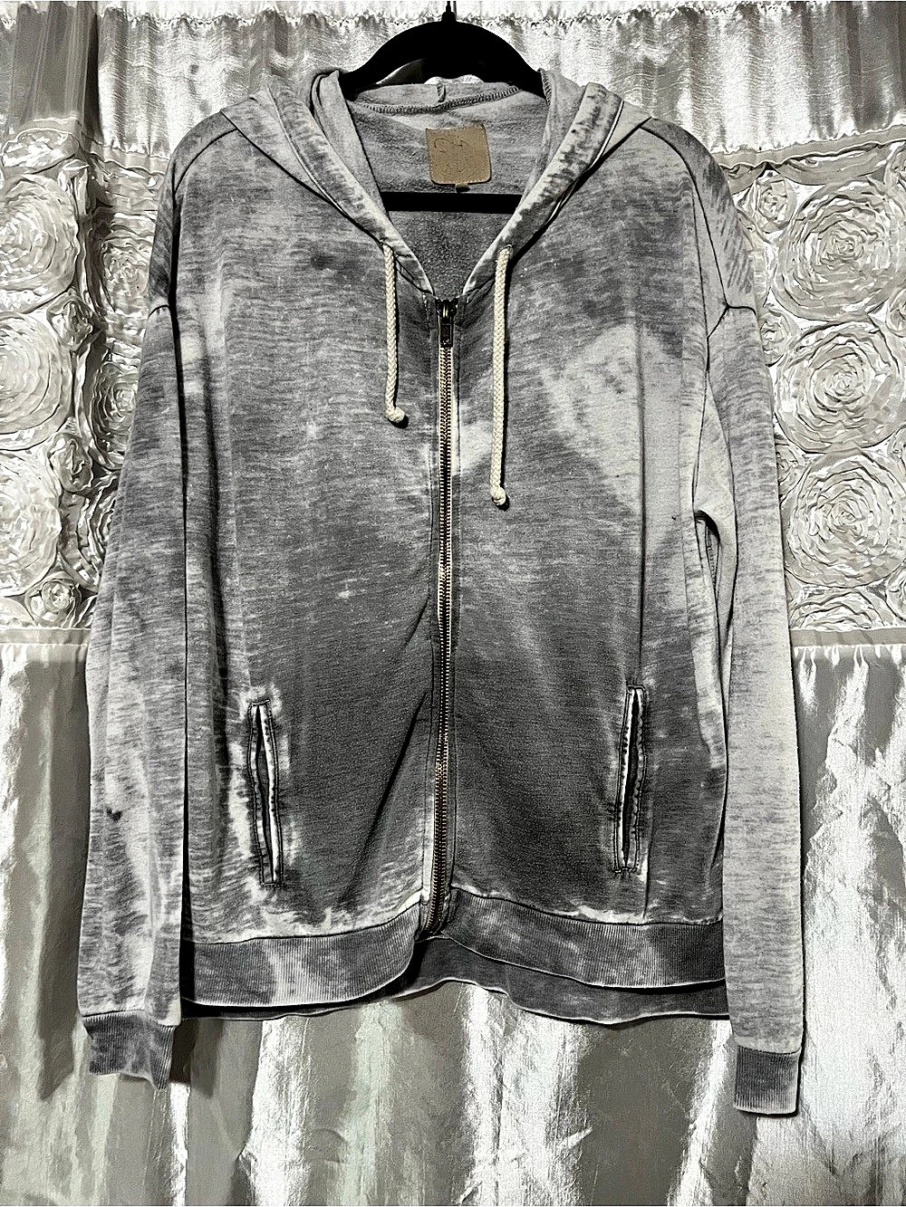 Chaser Gray Zip Hoodie Size Small Like New